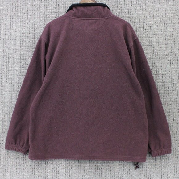 Vintage Roundy Ridge Fleece Jacket XL Men Red Full Zip Long Sleeve Polyester 90s - Picture 2 of 9